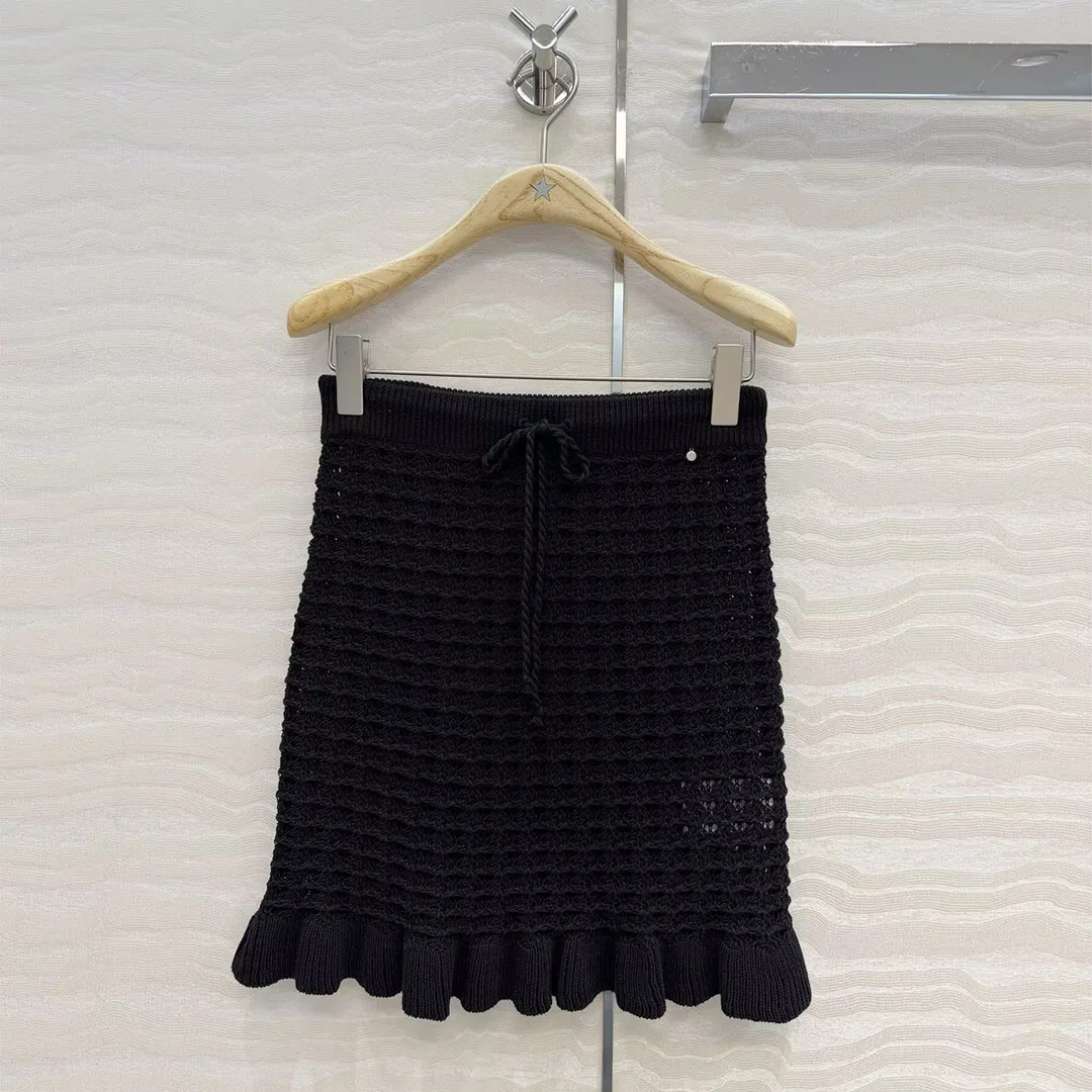 2026 Vintage Crochet Openwork High-Waisted Stretch Skirt for Women