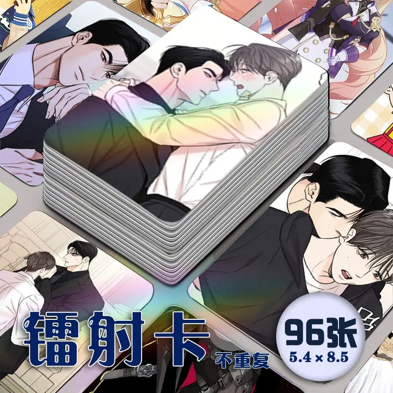 Imagem -01 - Korean Comic Parcialmente Cartões de Trabalho Canto Redondo Laser Card Cartões Lomo Não Oficial 54x85 cm 96 Pcs korean comic parcialmente cartoes de trabalho canto redondo laser card cartoes lomo nao oficial 54x85 cm 96 pcs 01