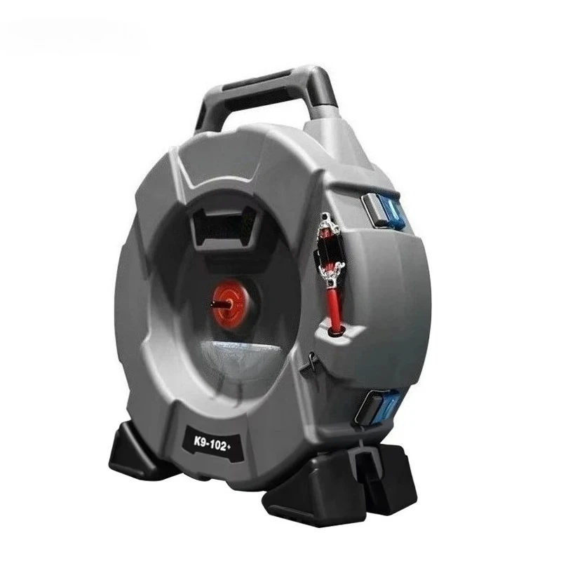 K9-102 Drain Cleaner, Pipe Plugger with Chain Percussion, Flexible Shaft Sewer Descaling Cleaning Machine