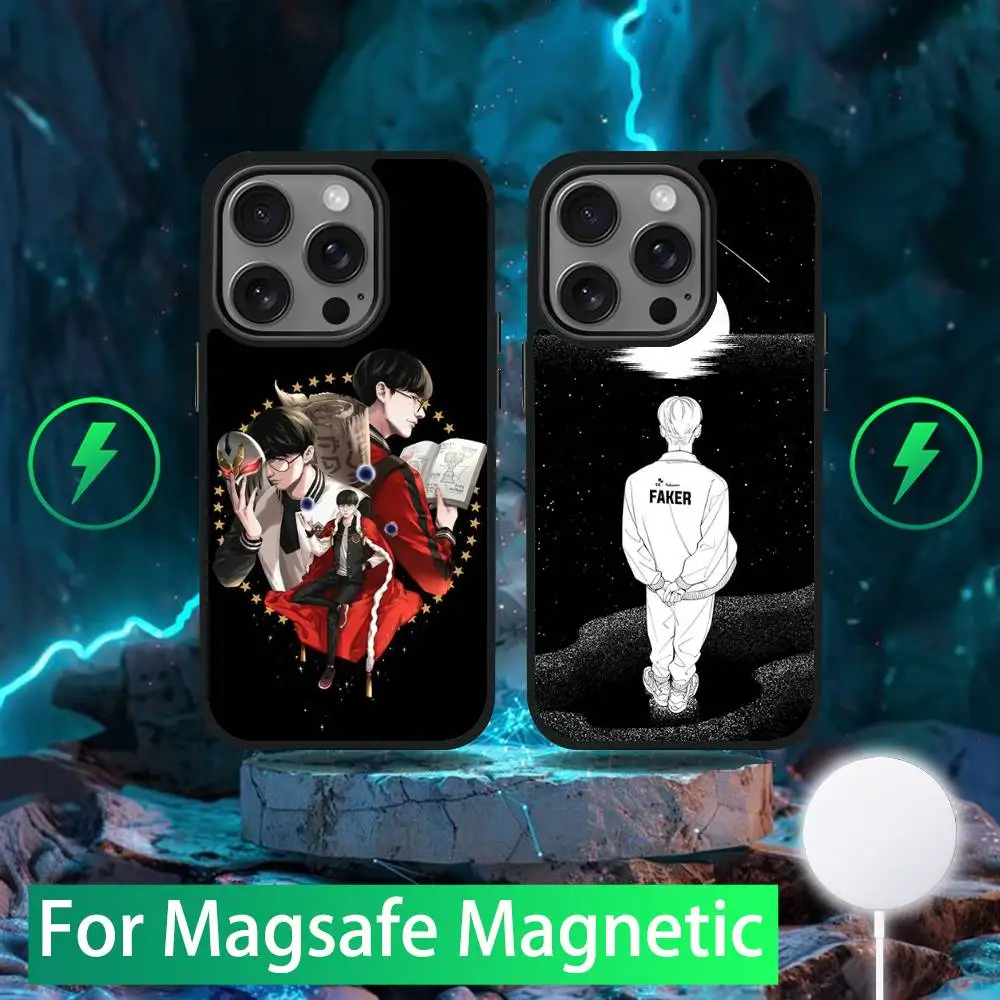 

Faker T1 L-Lols Phone Case For iPhone 16,15,14,13,12,11,Pro,Max,Plus,Mini,SE New Magsafe Magnetic Wireless Charging