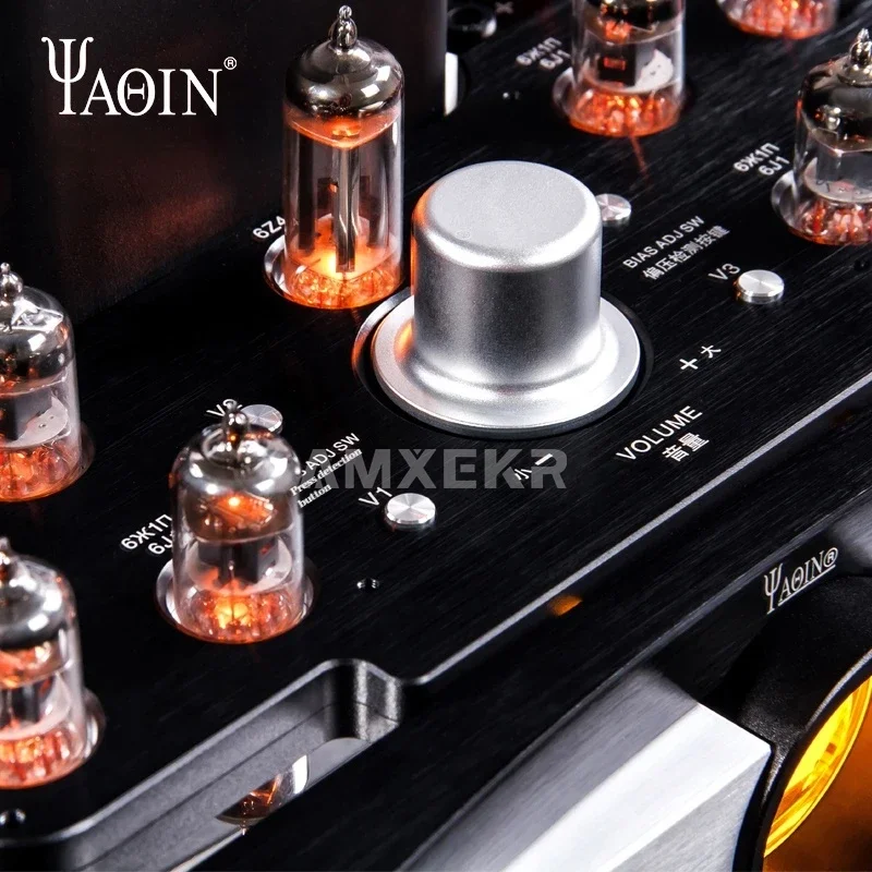 

YAQIN MS-20B 40 Вт X 2-канальный ламповый усилитель EL34 Ламповая интегрированная домашняя аудиосистема Bluetooth HiFi Push-Pull