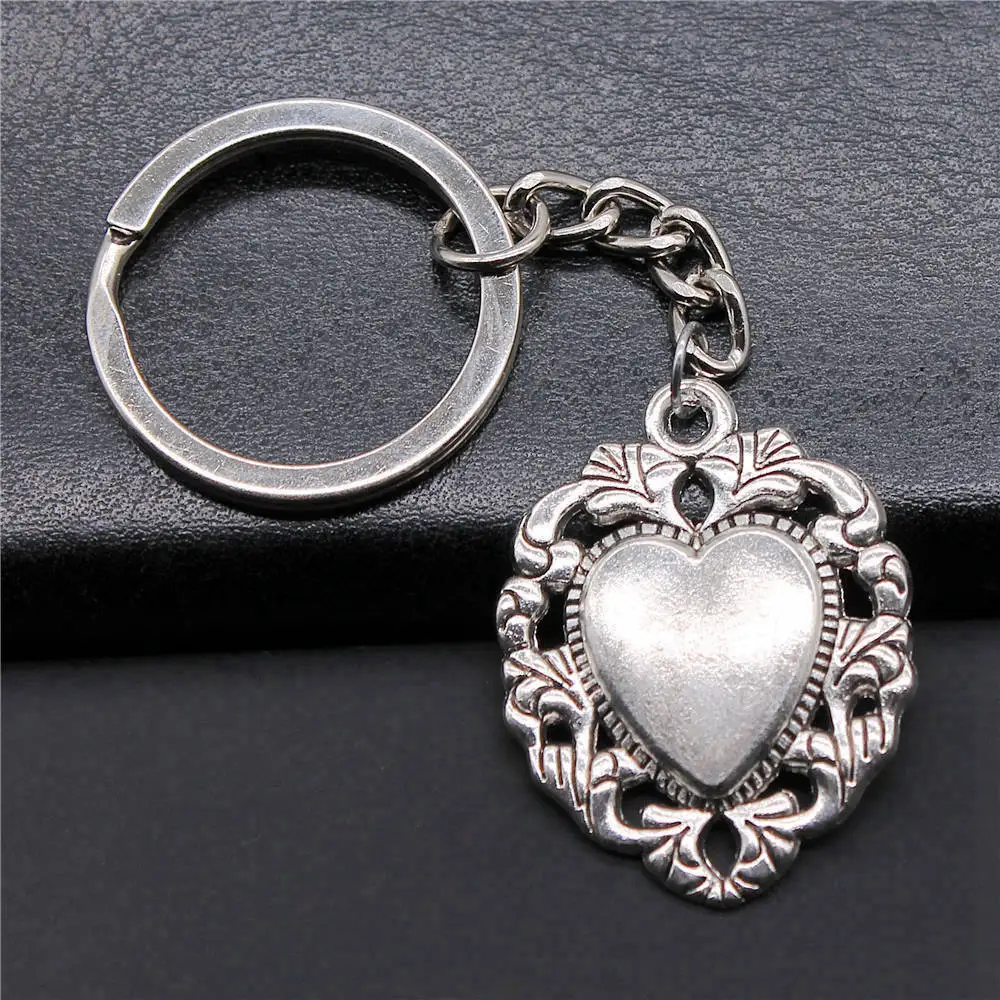 Bohemian Couple Heart Love Keychains 28Mm Ring Ladies' Jewellery Birthday Clearance Sale Items
