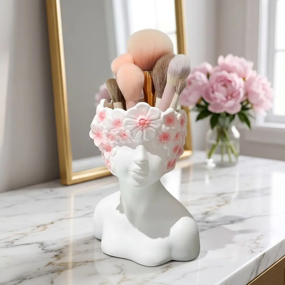 Container Multifunctional Storage Box Creative Ornaments Desk Decoration Flower Vase Pencil Holders Vanity