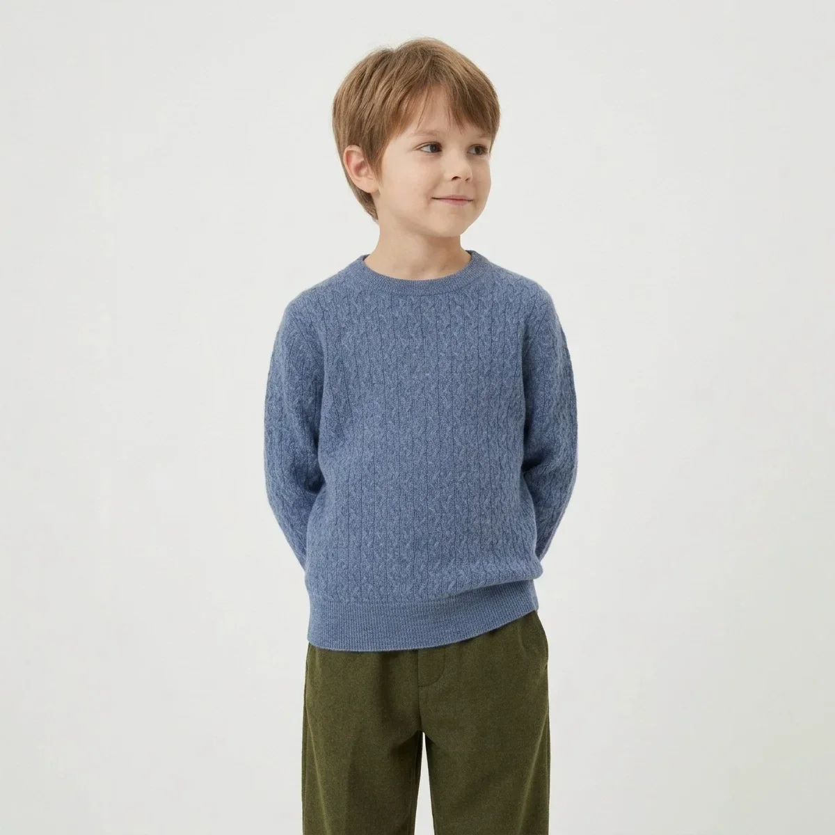 1-10T Toddler Kid Baby Boy Girl Sweater Casual Plain Winter Clothes Knit Pullover Top Warm Thick Knitwear Basic Sweater Outfit
