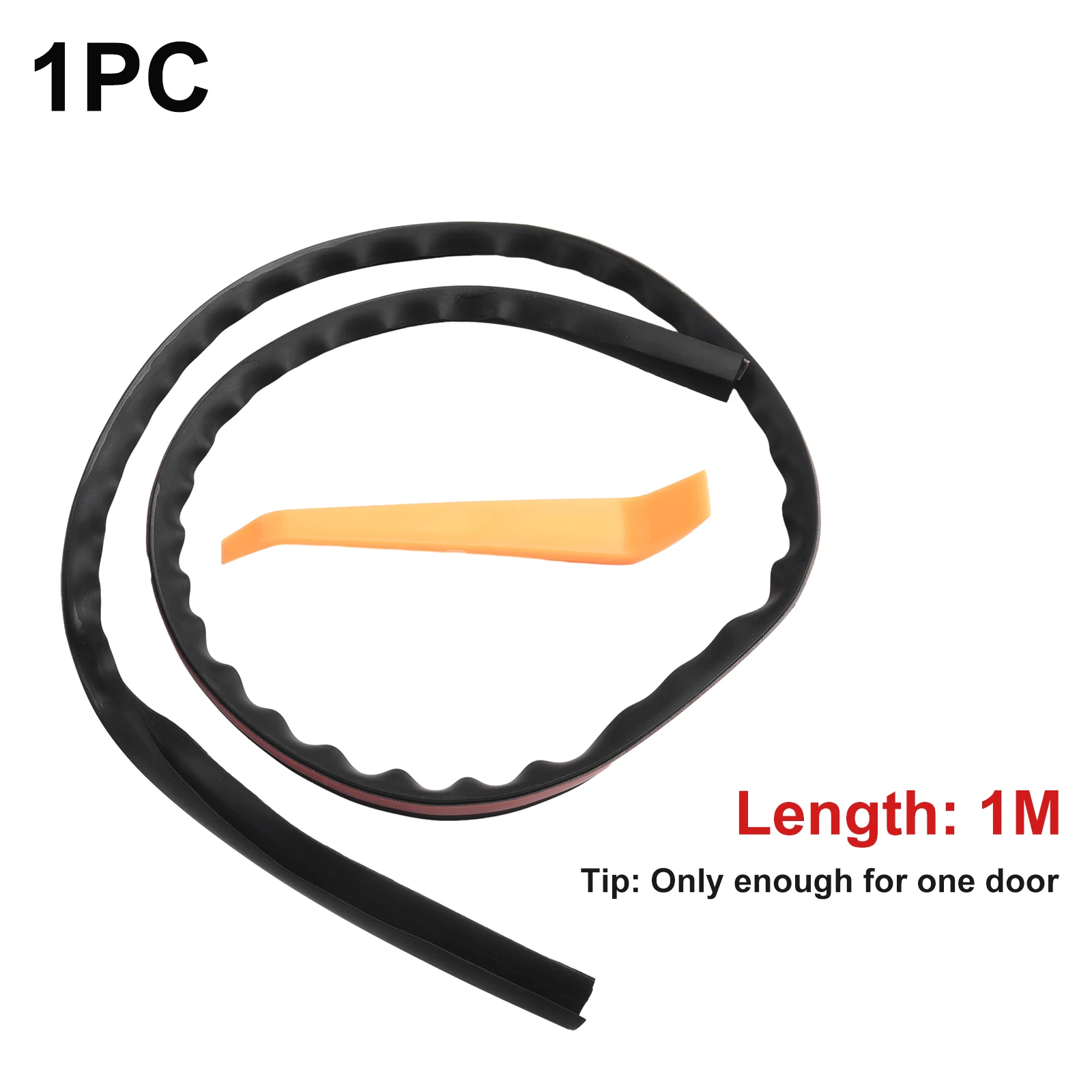 Weatherstrip Sealed Strips Black Car Door for edge Front/ Rear Moulding Rubber Side V-Shape Window 1 Roll Practical