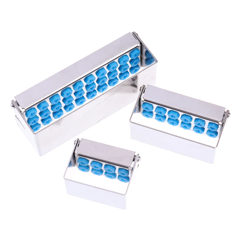 Dental Bur Holder Autoclave Sterilizer Case Endo File Disinfection Box Organizer