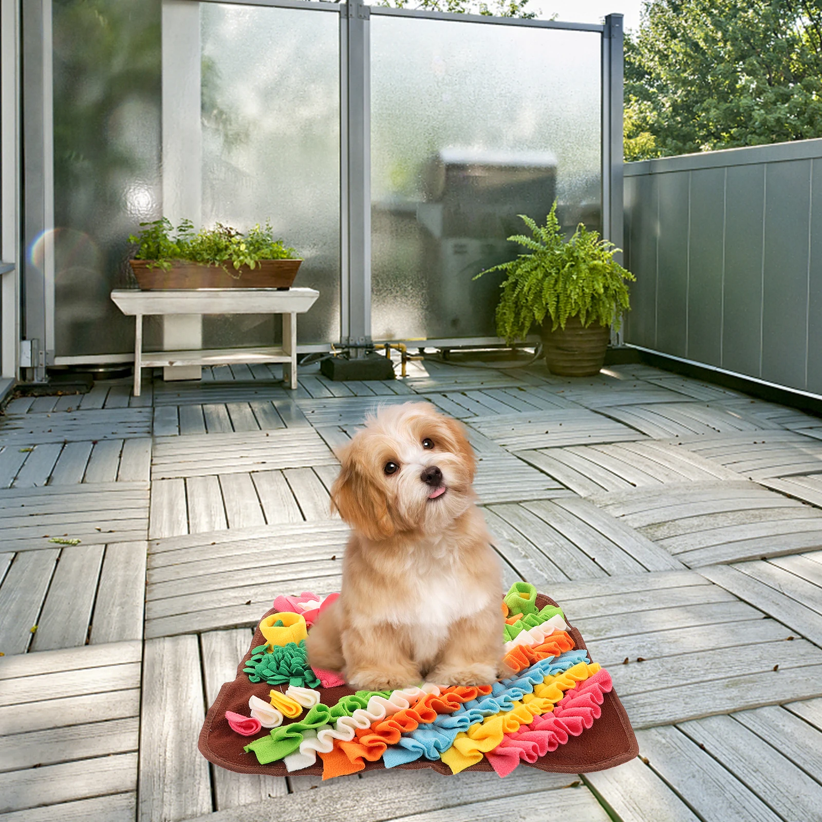 

Pet Slow Food Mat Dog Training Supplies Toy Feeding Mats Foraging Treat Sniffle Cat