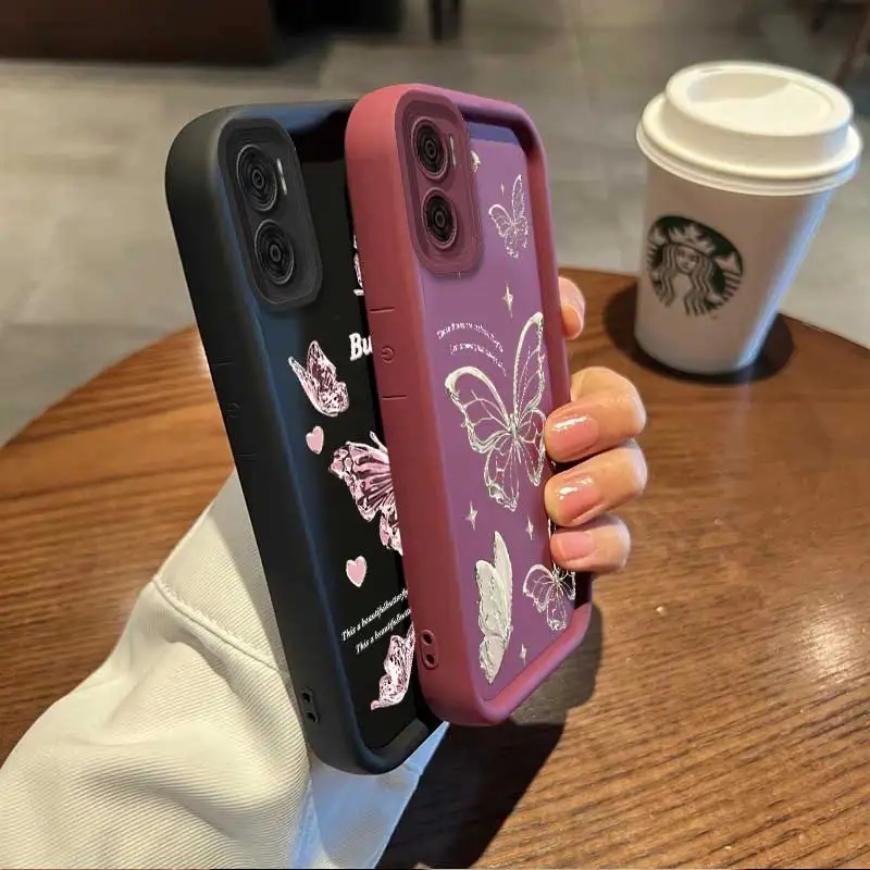 E22 Star Butterfly Sky Eye Ladder Phone Case For Motorola Moto E22 Cover