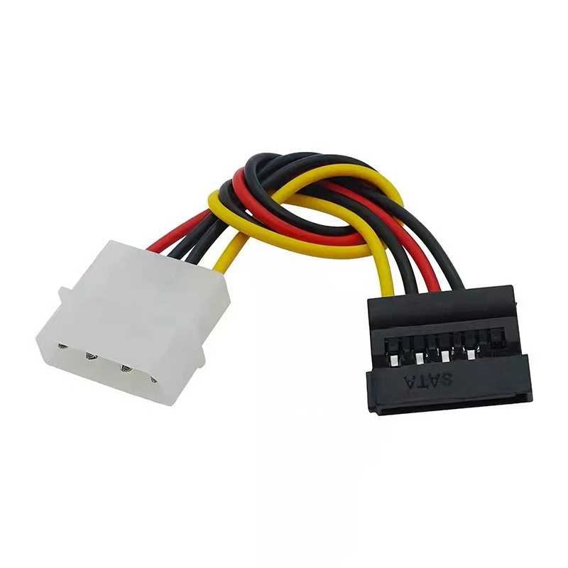 2pcs IDE 4Pin Male to SATA Female Power Cable Big 4PIN Male SATA Extend Wire Adapter Connector Converter PC Hard Disk Power Line