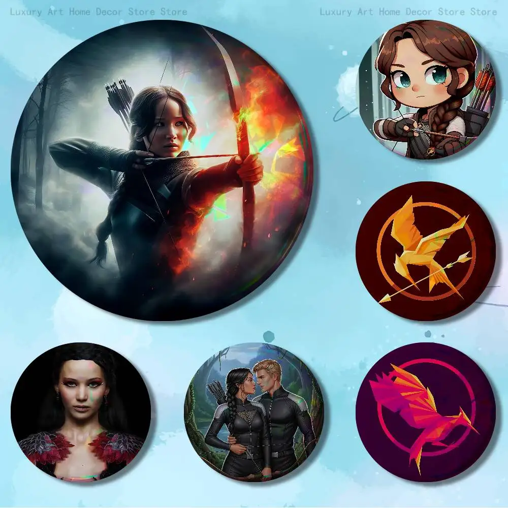 

T-The H-Hunger G-Games 32mm 58mm 75mm 44mm 25mm Anime Badges Brooches DIY Pins Decorations Birthday Gifts