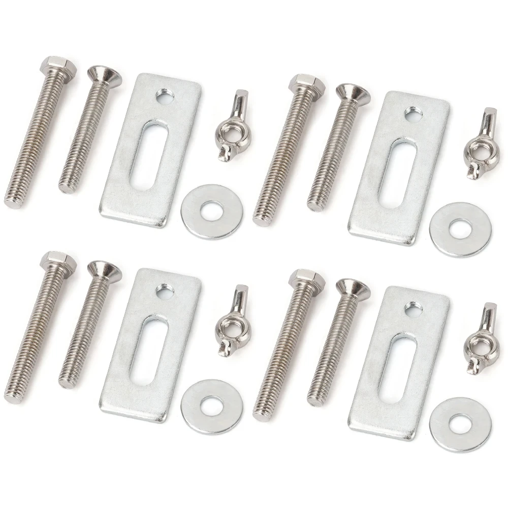 4 Pcs T-Track Hold Down Clamp Kit Press Plate for Table Saw Engraving Compatible with 3018 Series CNC Router Machine