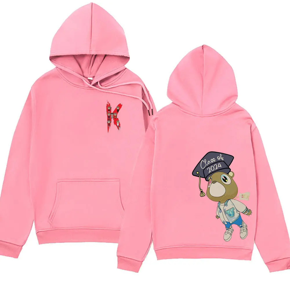 Rapper Kanye West Hoodie Music Album College Dropout Long Sleeve Hooded Sweatshirts Men's Women's Fashion Hip Hop Hoodies Male