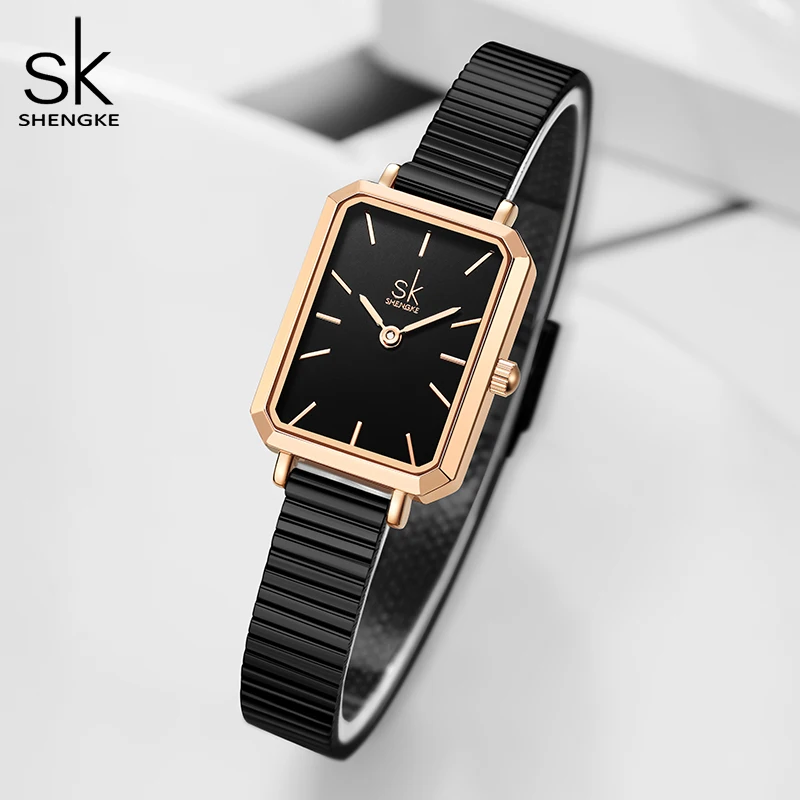 

Shengke Original Design Woman's Watches Top Luxury Ladies Clock Fashion New Style Strap Women Quartz Wristwatches SK Reloj Mujer