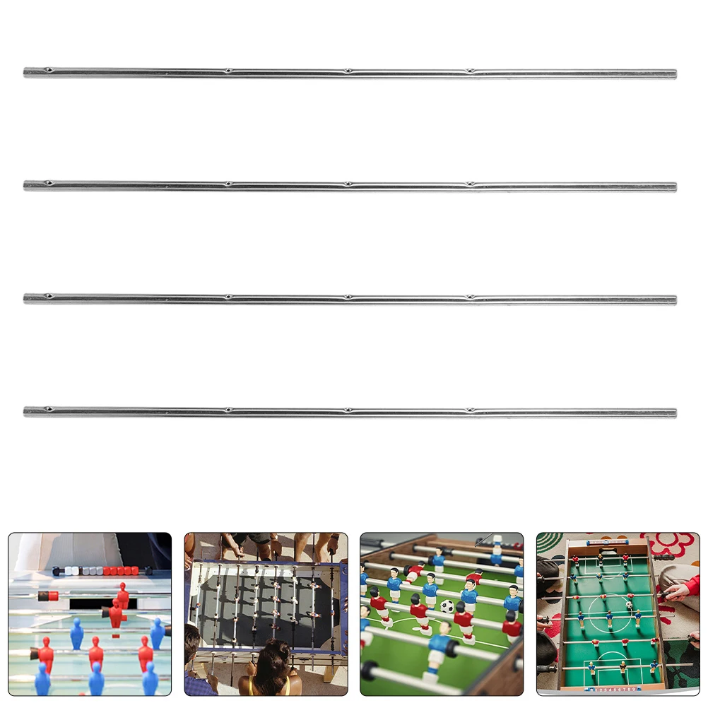

4pcs Sturdy Metal Foosball Rods Replacement For Table Soccer Machine Durable Heavy Duty Foosball Table Accessories Soccer