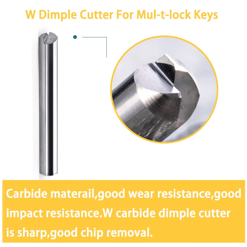 RAISE Cutter MUL-T-LOCK 4 Pieces Cutter Set for Key Duplicating Machine Locksmith Tools