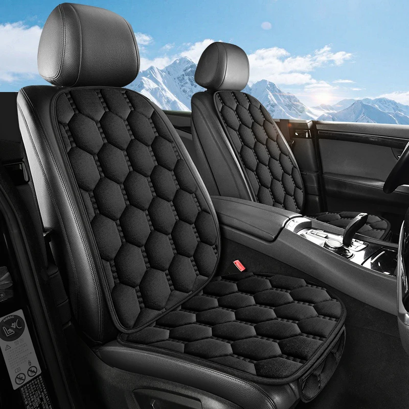 

Подушка для автомобильного сиденья, цельная зимняя теплая автомобильная подушка, одинарная осенне-зимняя задняя плюшевая подушка из трех предметов, универсальный комплект