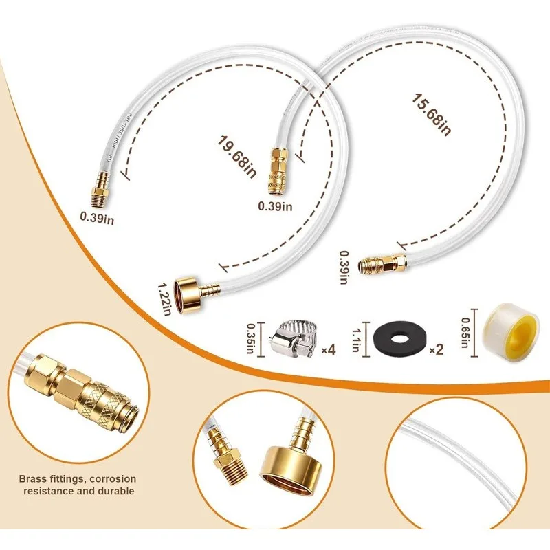 Universal Marine Hydraulic Steering Bleed Kit Leak-proof Quick Connect Steering Fluid Fill and Purge Maintenance Tool