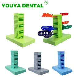 Dental Impression Trays Plastic Teeth Holder Stand Metal Trays Plaster Mold Tray Placement Case Dentistry Dentist Instrument