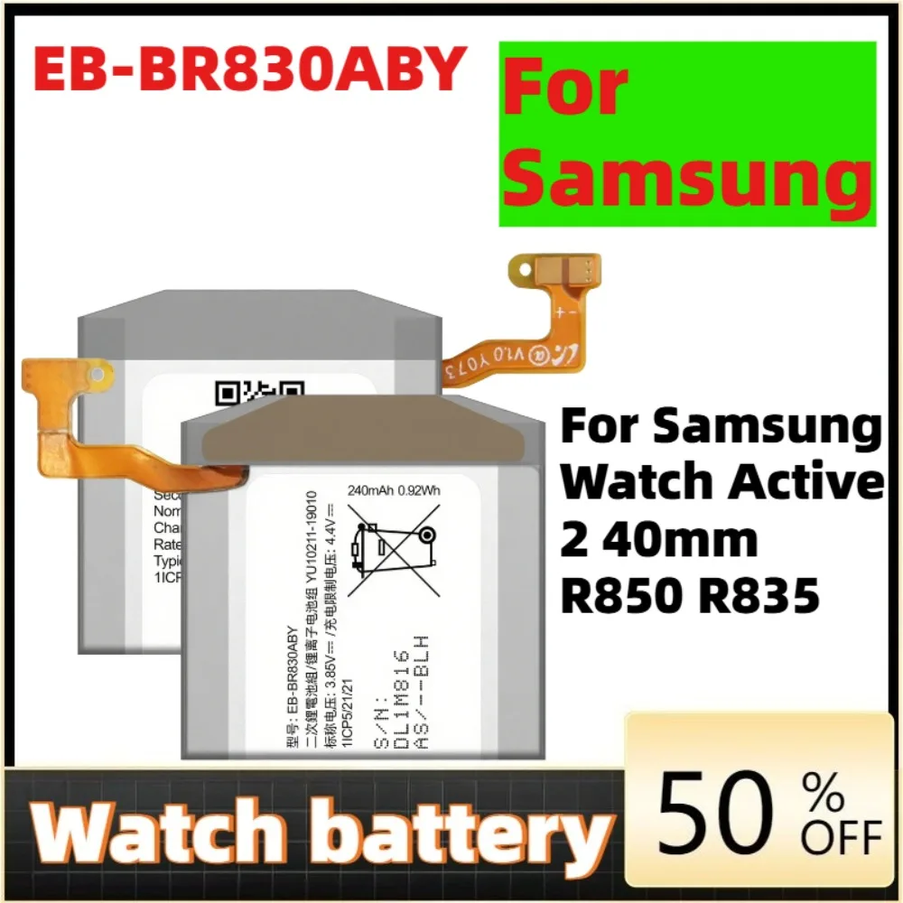 

EB-BR830ABY 240mAh New Battery For Samsung Gear Active 2 R830 SM-R835 SM-R830 Watch battery