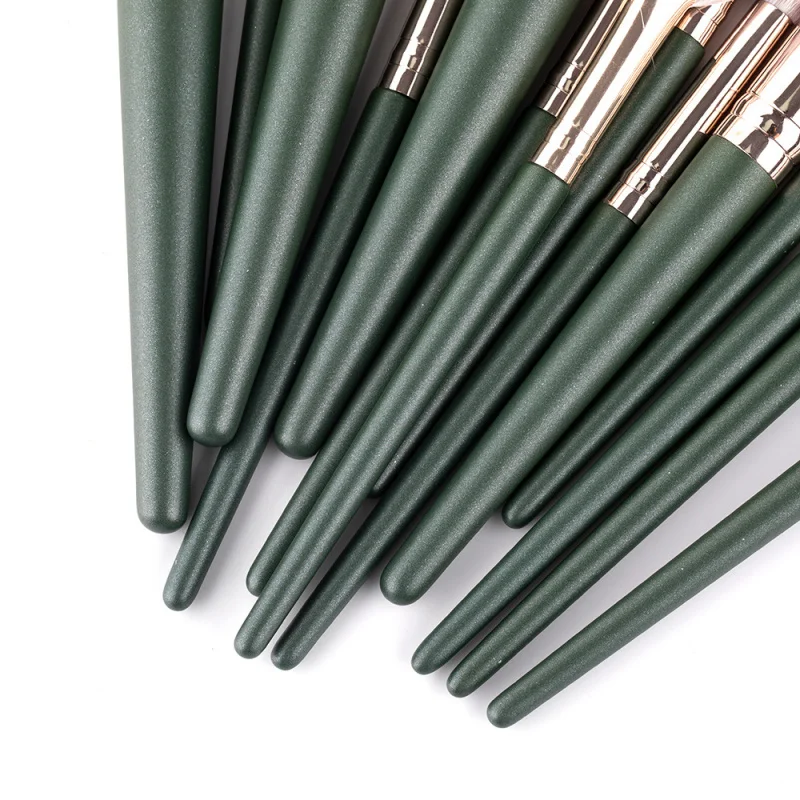 New14Green Cloud Makeup Brush Set Cangzhou Li Student First Encounter Soft Loose Powder Eye Brush أدوات التجميل