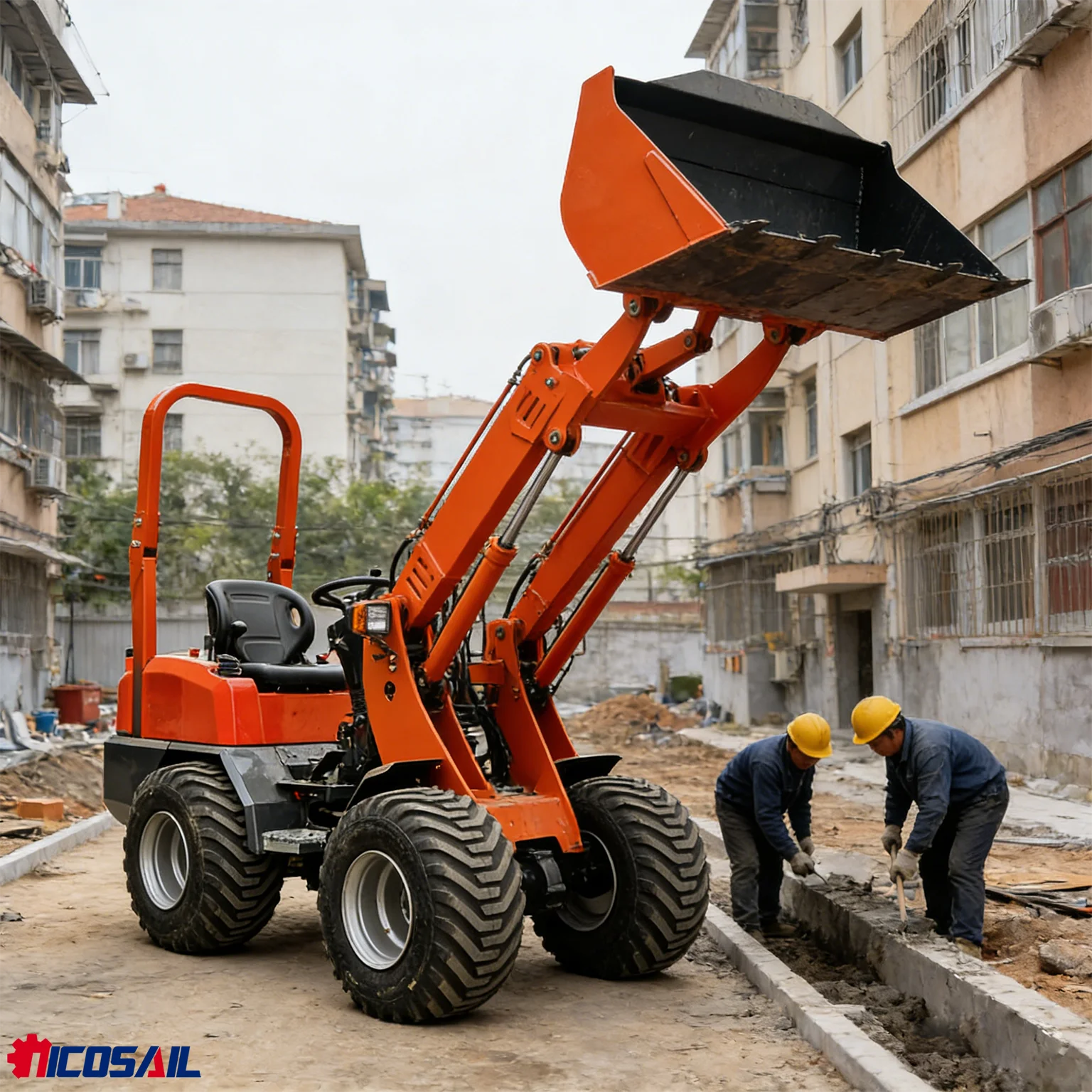 

800kg CE Approved Telescopic Wheel Loader Euro 5 Small Telehandler for Business