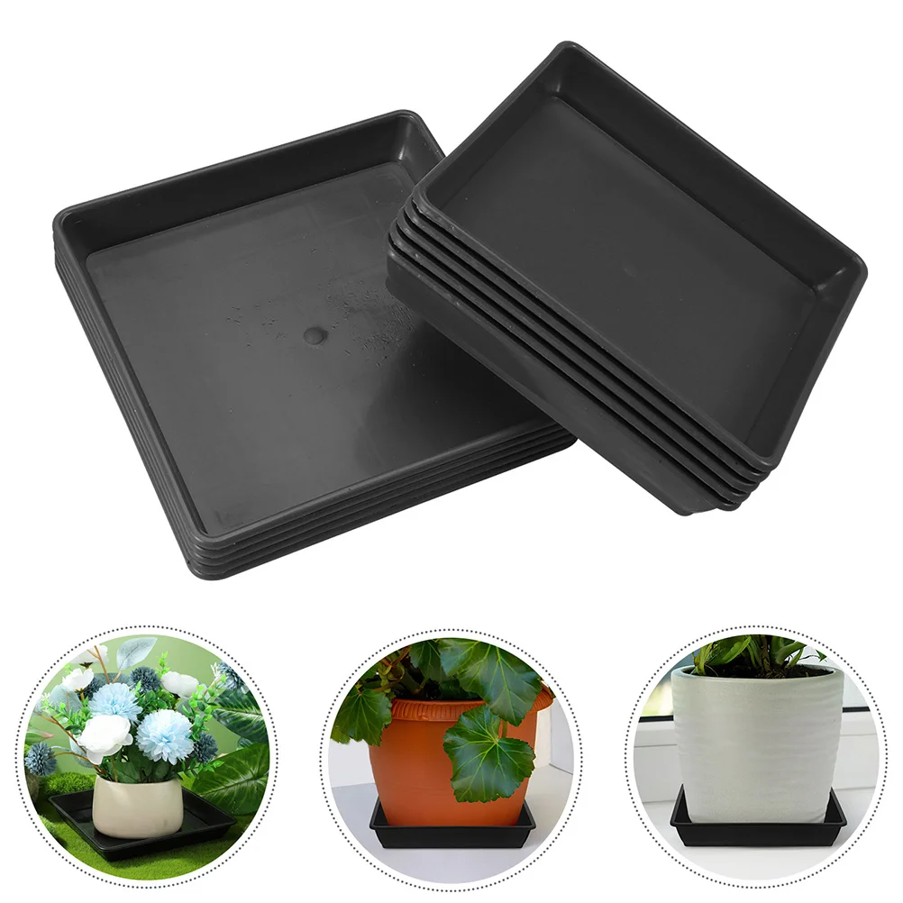 

10Pcs Plant Saucer Plastic Flower Pot Tray Durable Drip Tray for Indoor Outdoor Gardening Pot Saucer Plate Plant Saucers
