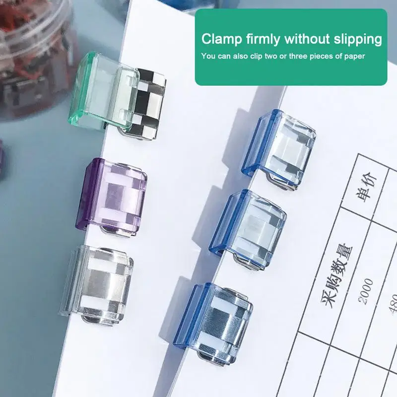 Mini Clips For Paper 20pcs Mini Binder Clips Clamps Colorful Paper Clips Bulk For Test Paper Workers Document For Wrapping Paper