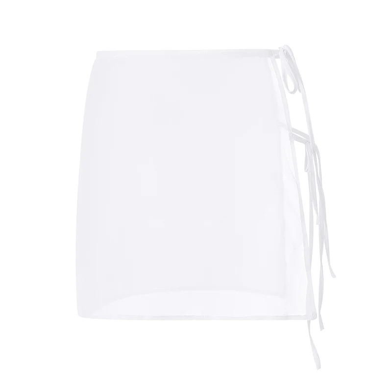 CHQCDarlys Women s Sheer Mesh Mini Skirts See Through Beach Cover Ups Fashion Summer Sexy Short Skirt Party Clubwear