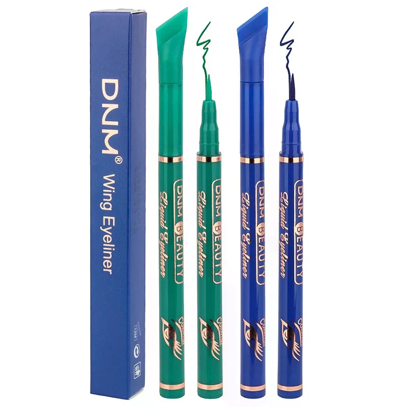 赤マット液体アイライナーペン 12 色メイクアップ防水速乾性スムーズ超薄型アイライナーウィングチップ化粧品