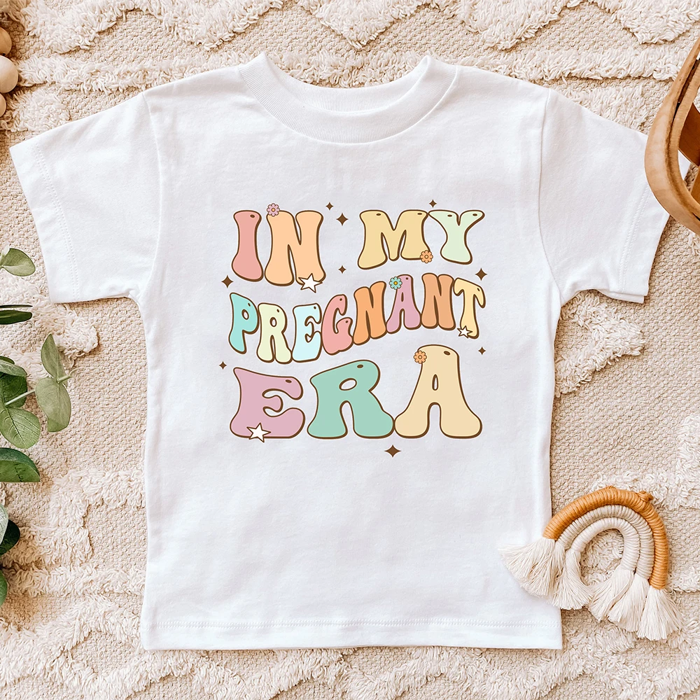 In My Big Sis Era Shirt Baby Announcement Shirt Sibling Retro Big Sister To Be Pregnancy Reveal Cute Gift Cool Big Sister Tee