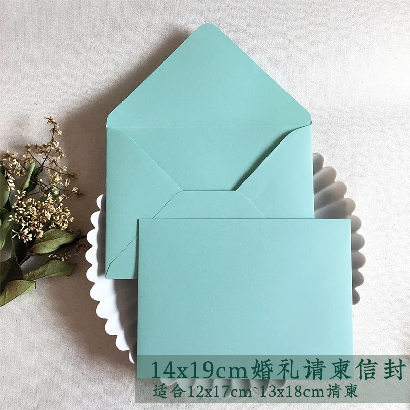 Green Color Series Vintage Envelopes Greeting Card Envelope Wedding Invitation Envelopes Gift envelope 14cmX19cm