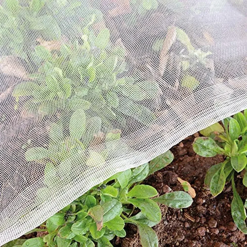 

10'x50' Fine Mesh Garden Netting Pest Barrier Row Cover Raised Bed Greenhouse Mosquito Protection All-Purpose Bug Screen Mesh