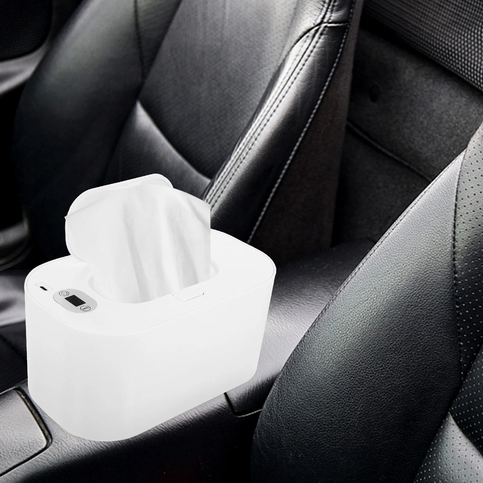 Scaldasalviette portatile USB Riscaldatore per fazzoletti bagnati Design compatto e leggero per viaggi in auto a casa Compatibile con tutte le salviette