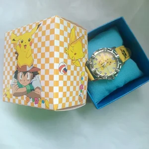 Pocket Monster Pikachu Watch for kids, creative clock for boys and girls, anime cartoon birthday gift box, fashion trend kawaii 10 Main Sales Pocket Watch - №9