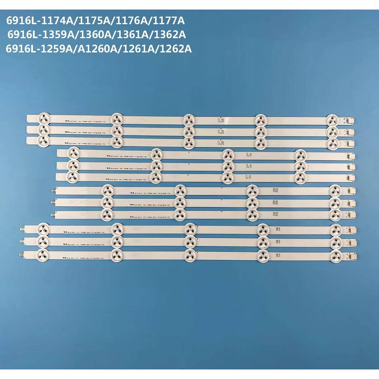 Tiras de retroiluminação LED para 47LN575S-ZE, 47LN575V-ZE, 47LN575N-ZE, novo e original