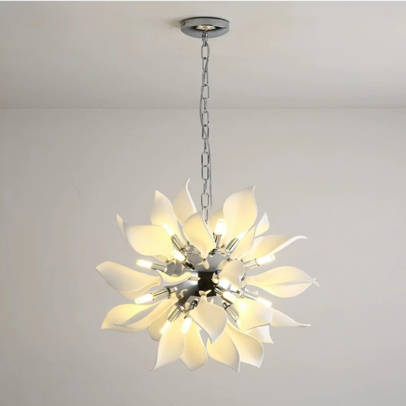 nordic ceramic led leaf hanging chandelier pendant lamp for dining room quarto sala de estar creative bedside lights 01