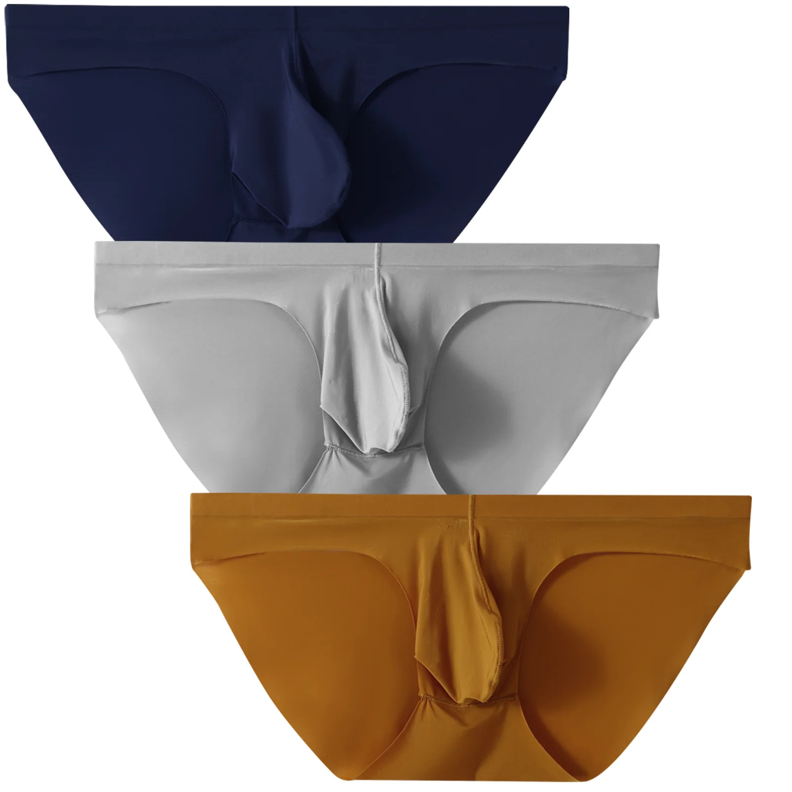 3 PCS Pouchsexy Underwear for men panties Thin Breathable U pouch  for mens trunks sexy for men pack elephant nose sexy