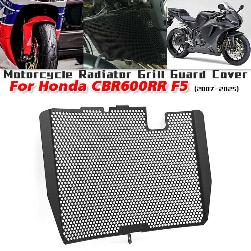 

For Honda CBR600R F5 2007-2022 Motorcycle Radiator Grill Guard Cover Engine Protection Cover Fit on CBR600RR 2019 2020 2021 2022
