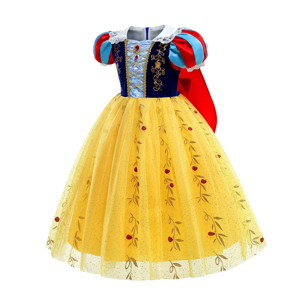 Mädchen Exquisites Prinzessinnen-Ballkleid, Schneewittchen-Kostüm für Kinder, Geburtstagsparty-Tutu-Kleid 2026, Halloween Grünes Elfen-Fee-Outfit – Detail 8