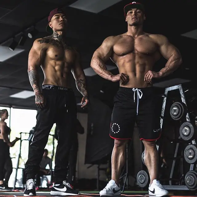 

Muscle Fitness Shorts Loose Quick-drying Five-point Pants Breathable Summer American Tide Elastic Running Fitness Squat Training