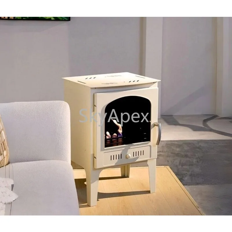 Winter Indoor Smokeless Real Flame Bio Ethanol Fireplace Safe Efficient Large Area Whole House Heater Living Room Bedroom Office view 6