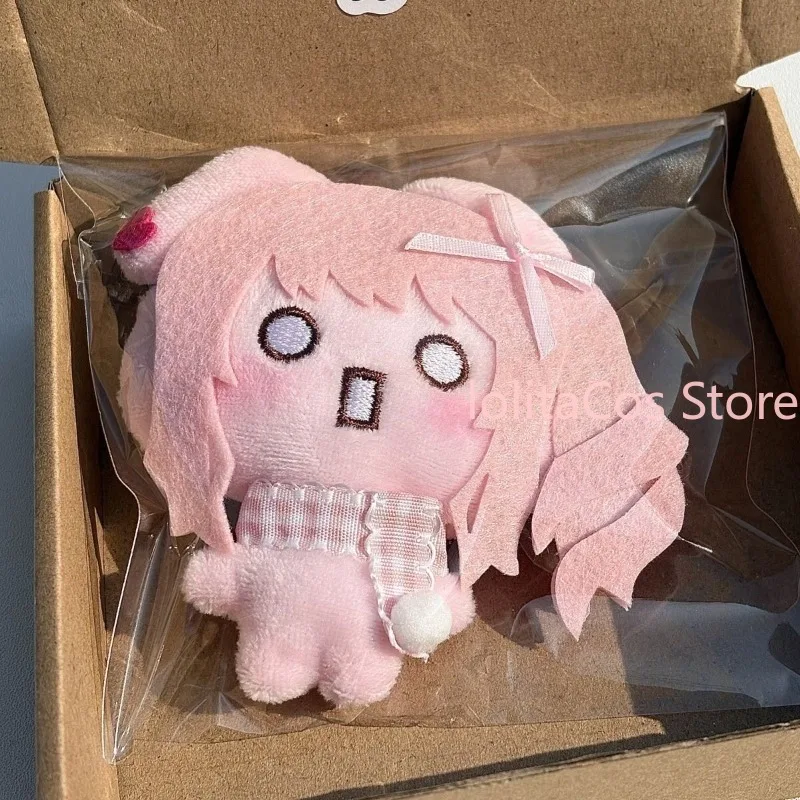 Anime PJSK Project Sekai Mizuki Akiyama Cute Bunny Plush Keychain Pendant Bag Charm Handmade Plushie Toy Pink Girl Birthday Gift view 3