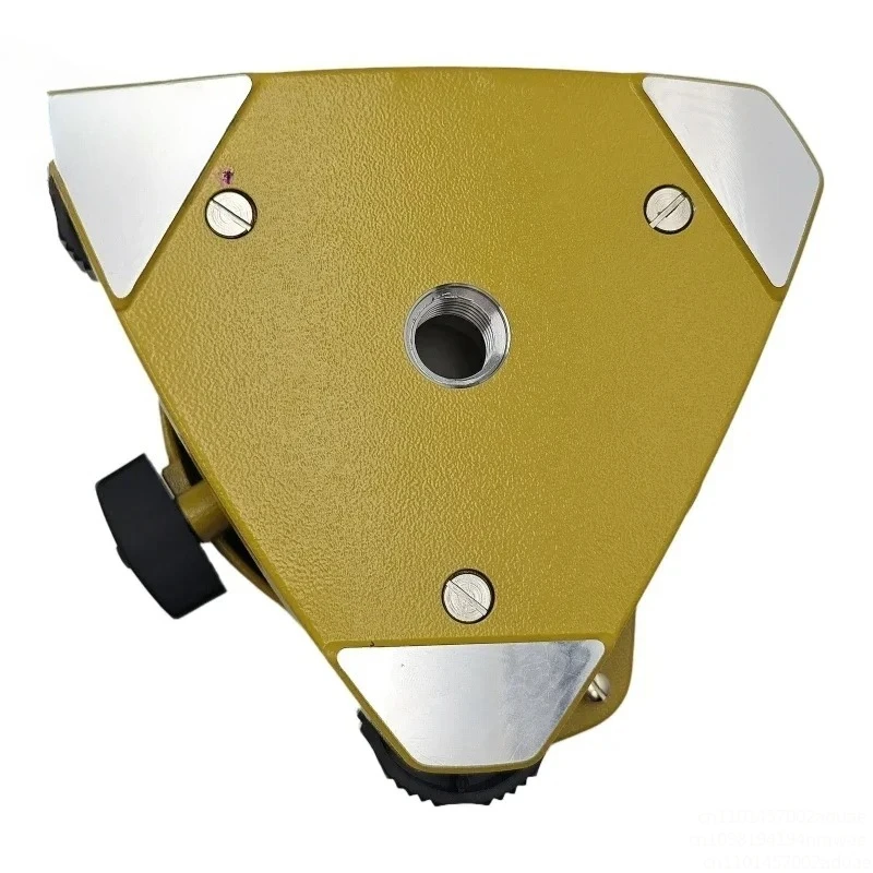 Tribrach أصفر عالي الجودة بثلاثة فك بدون هبوط بصري متوافق مع مسح المحطة الإجمالية #4