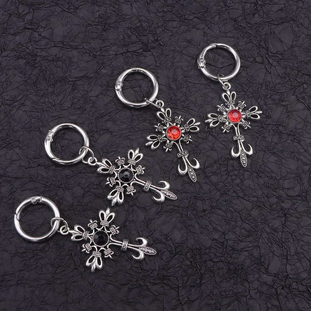 Diamond Cross Shoes Buckles Removable Metal Cross Pendant Boots Heel Decoration for Women Party Jewelry Shoes Accessories