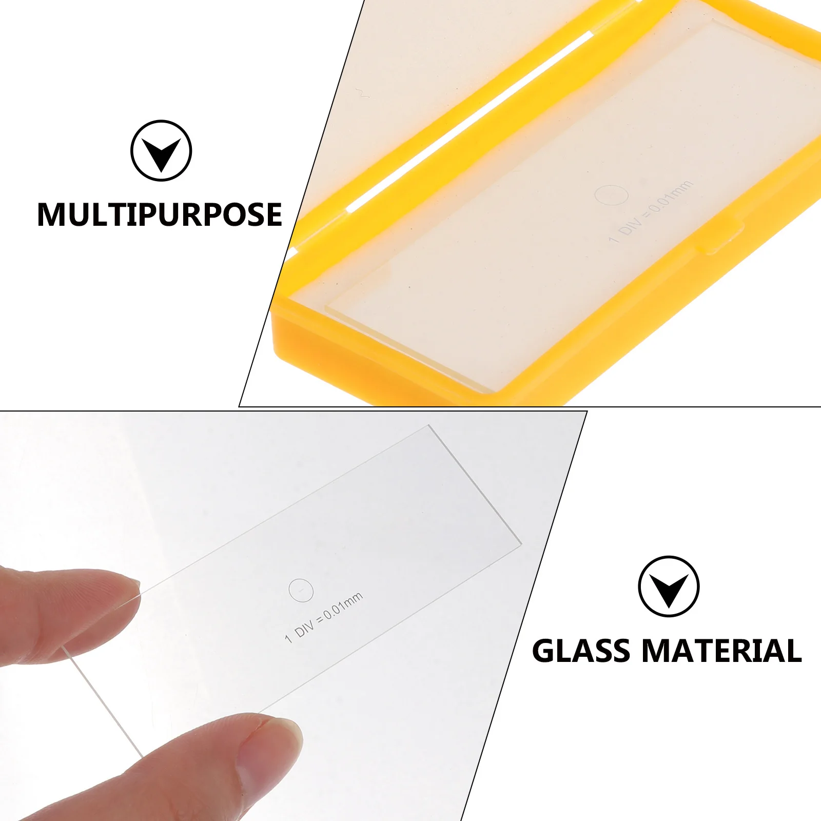 

Microscope Objective Slide Calibration Accessory Micrometer Ruler Sample Slides