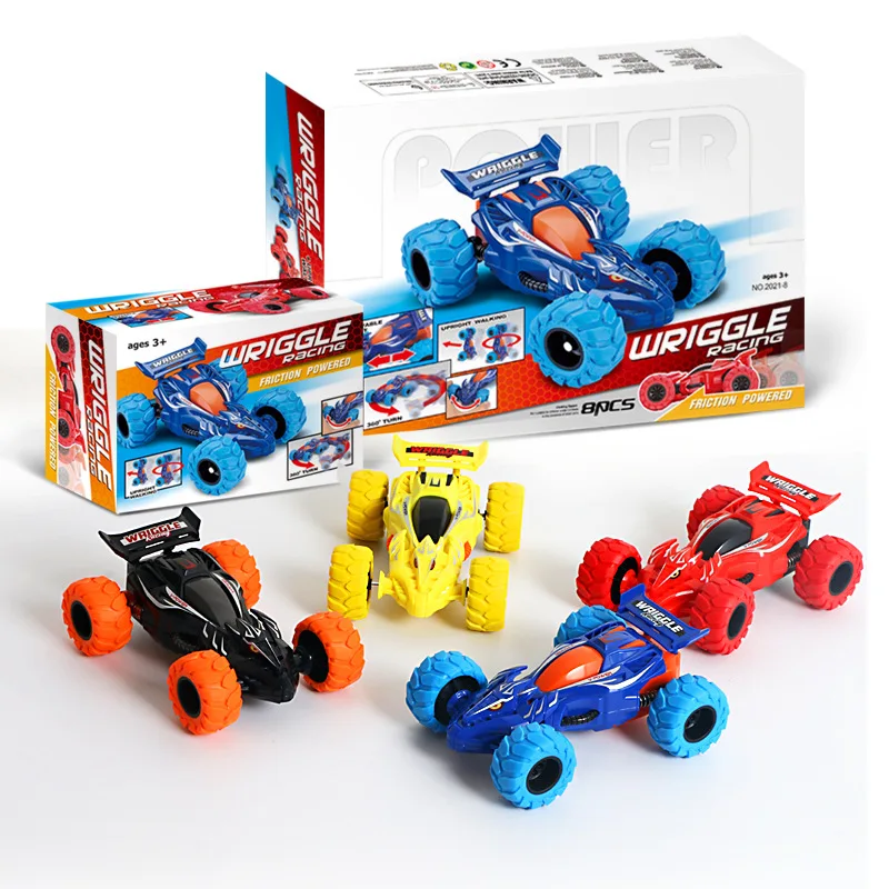 Children's Rapid Dump Truck With Dragon Head Twist Rear Pull Double-Sided Vehicle Inertia Anti Fall Model Boys' Toy Car