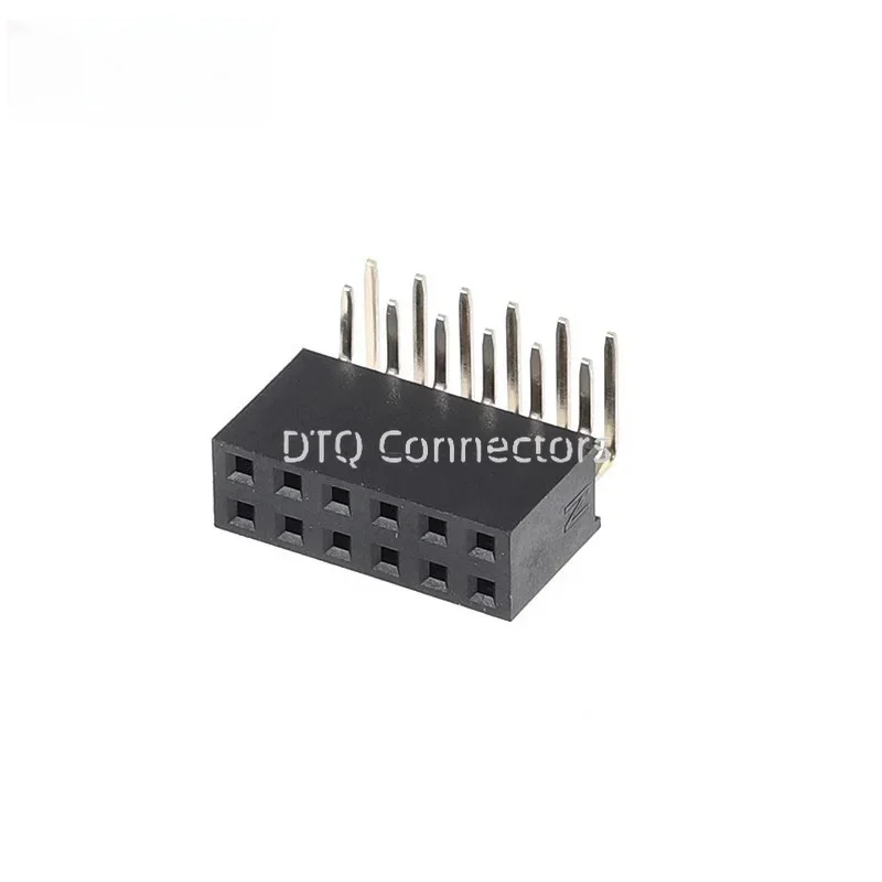 2.54mm R/A Double Row Female 2~40P PCB Board Right angle Pin Header socket Connector Pinheader 2*/4/6/10/20/40Pin For Arduino