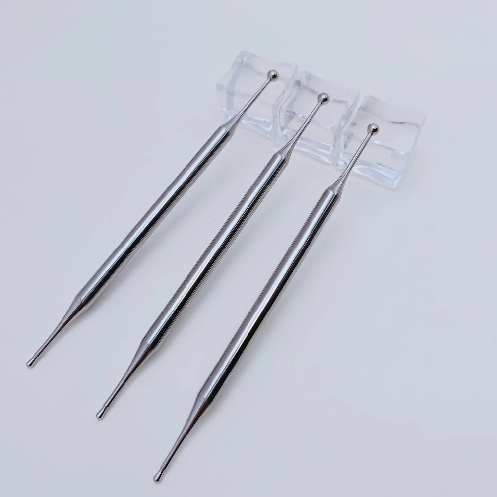 

Stainless Steel Acupressure Pen Massage Stick Handheld Tool Fine Size Portable Face Pointing Massager Metal Rod for Home Use