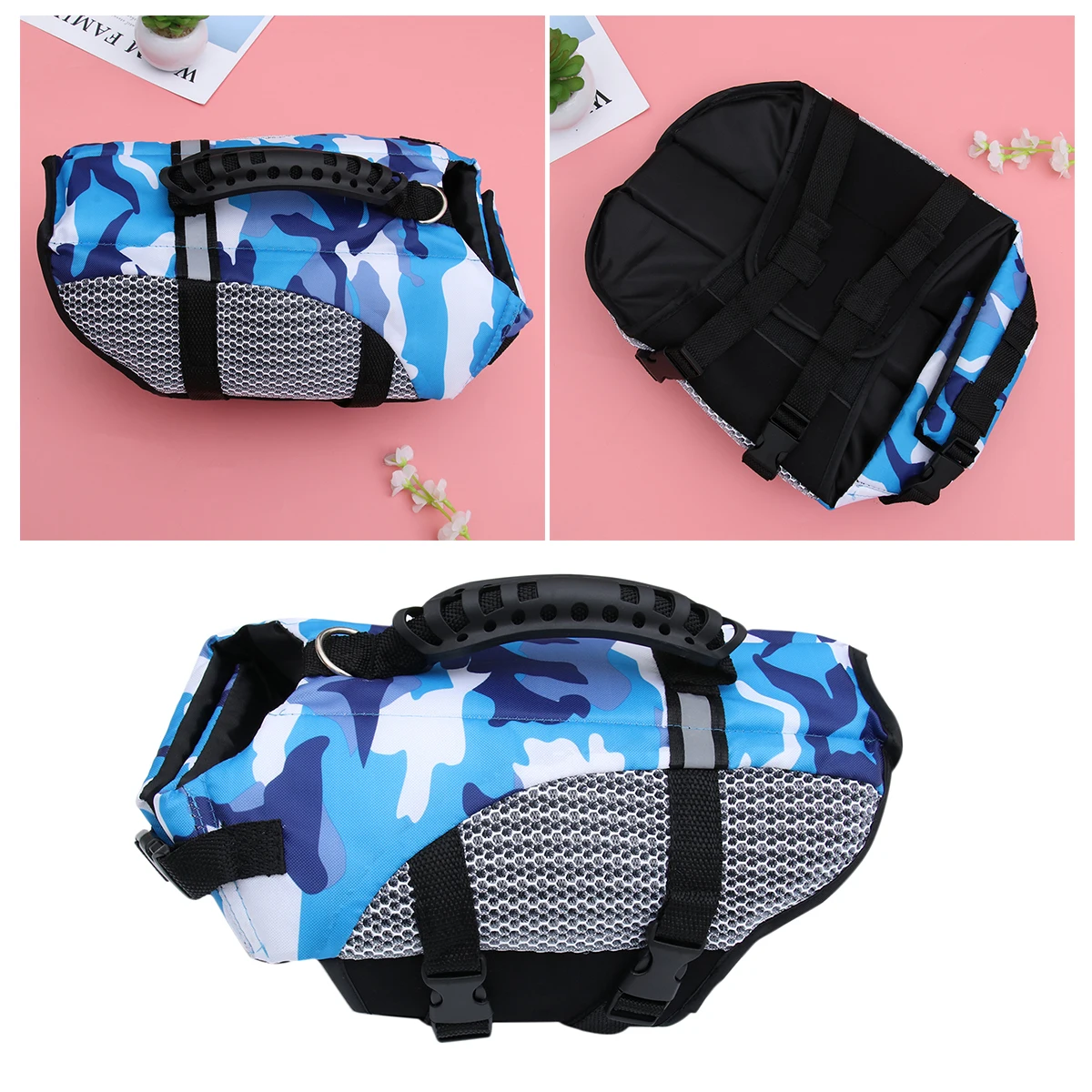 

Pet Life Jacket Dog Swimsuit Cat Vest Bathing Large Dogs Float Coat Durable Lightweight Reflective Strap H Quick