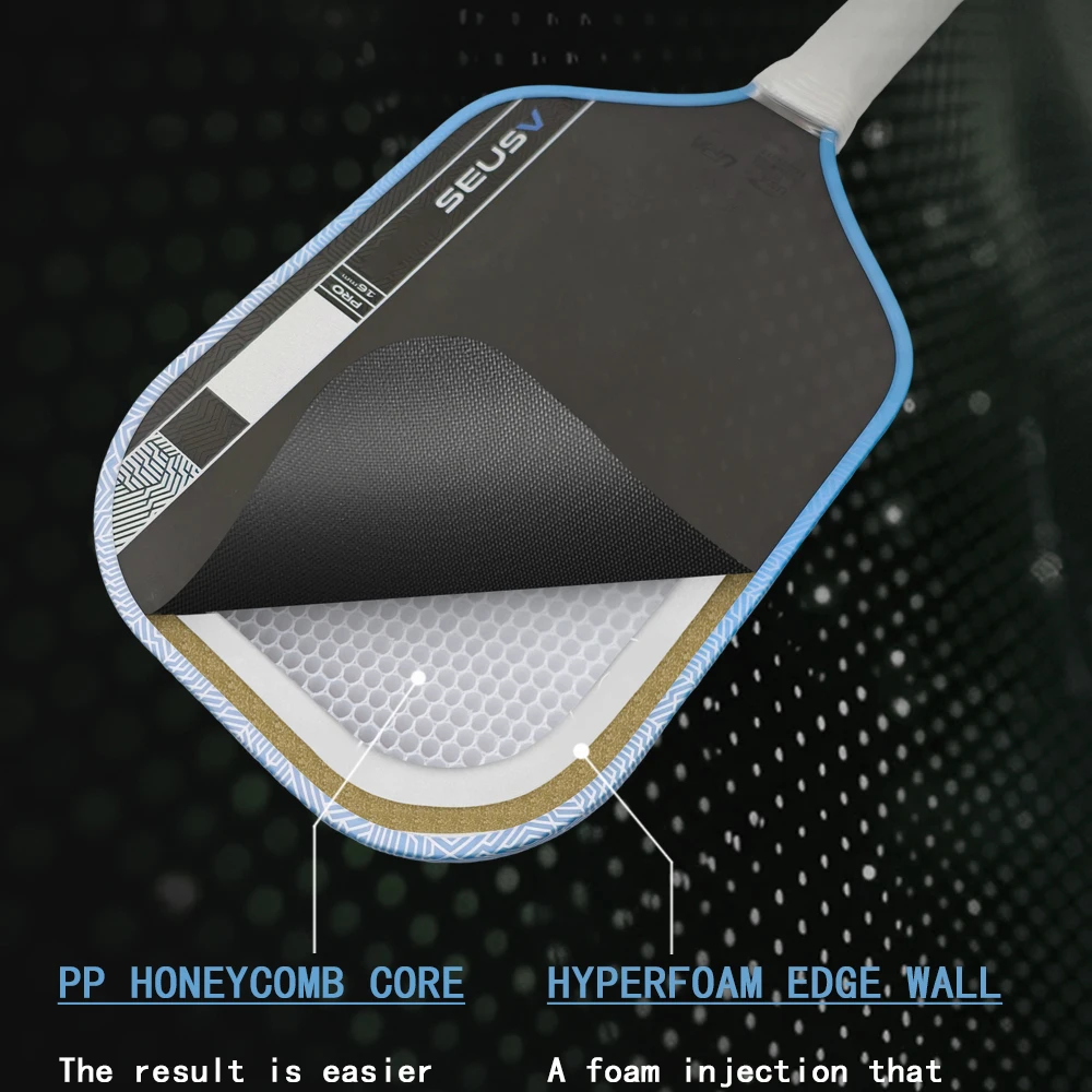 PROV Pickleball-Schläger aus Kohlefaser 5Gen Kinetic Frame Energiespeicher Hocheffiziente Kraftübertragung Stabile Stoßdämpfung – Detail 5
